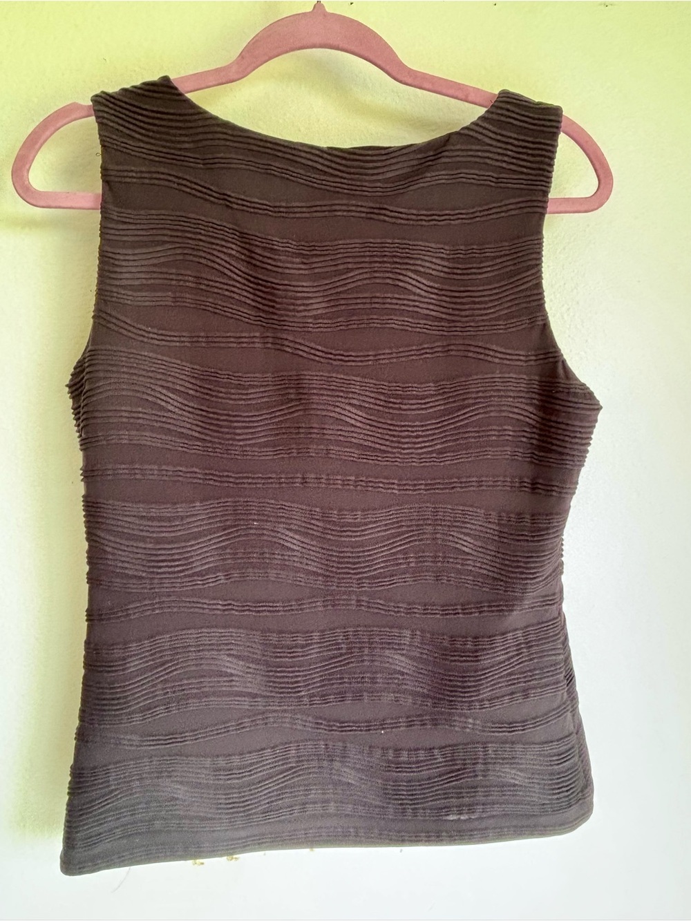 Calvin Klein Black Wavy Ribbed Tank - Picture 4 of 7